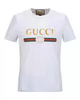 new gucci italy t-shirt street style center logo white